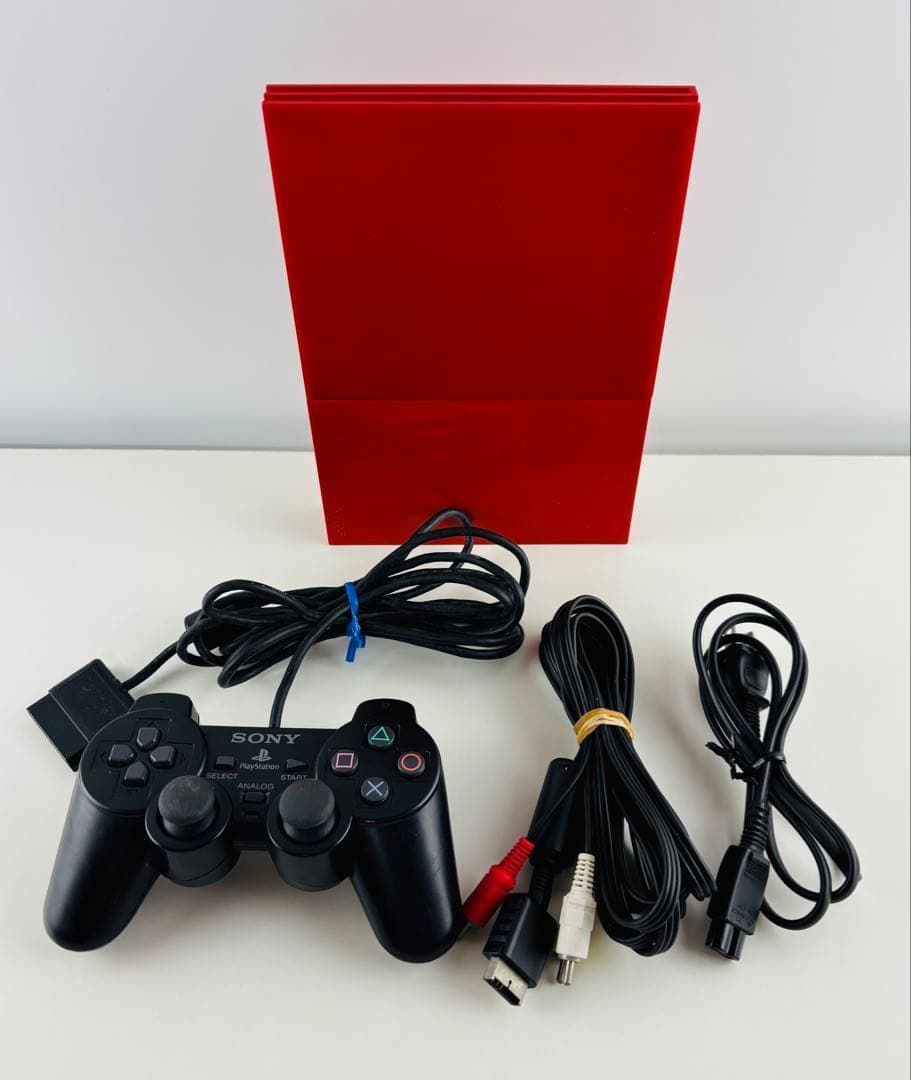 PS2 シナバーレッド 本体 プレステ2 SCPH 90000ソニー - メルカリ