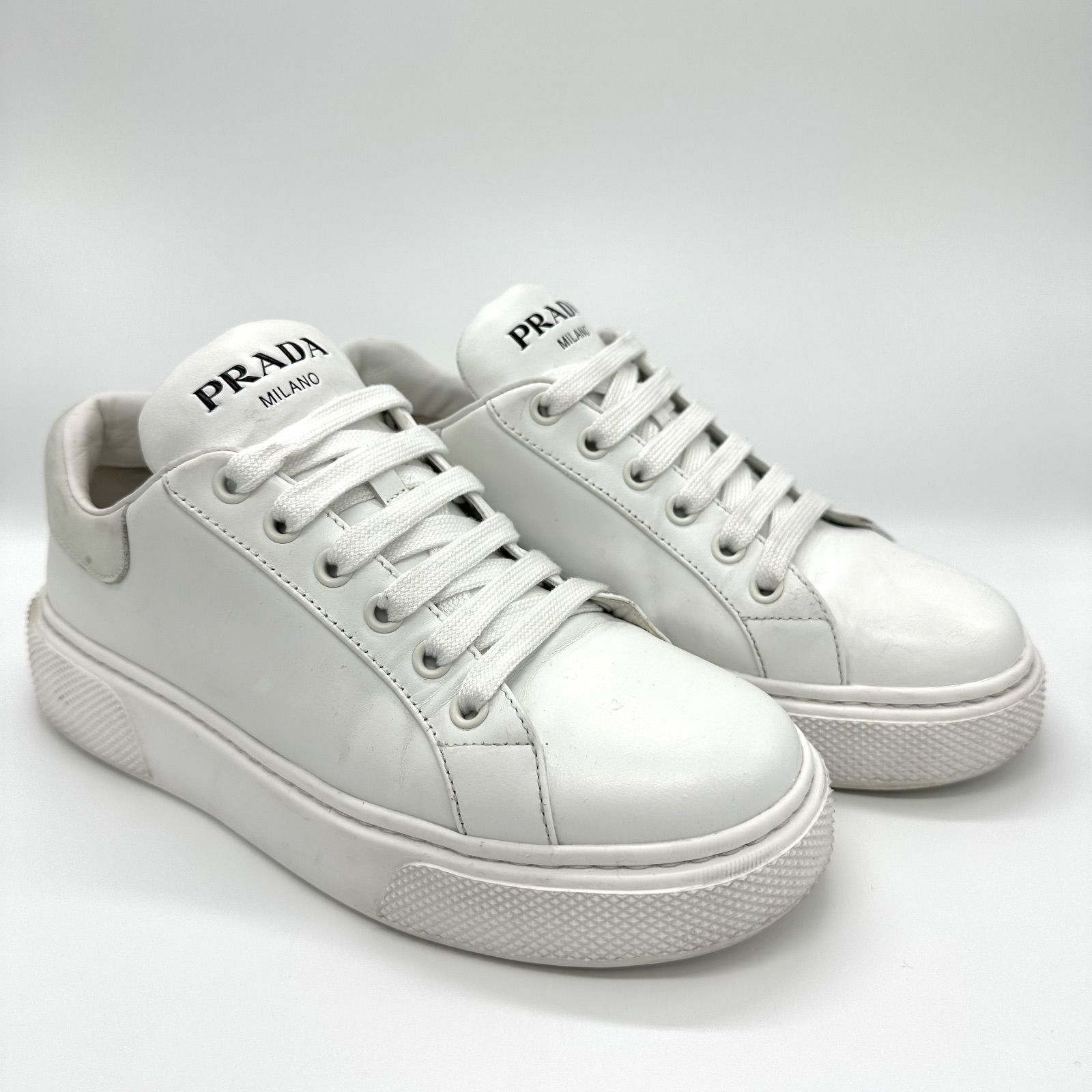 PRADA Leather Sneakers プラダ レザー レディース スニーカー 23cm
