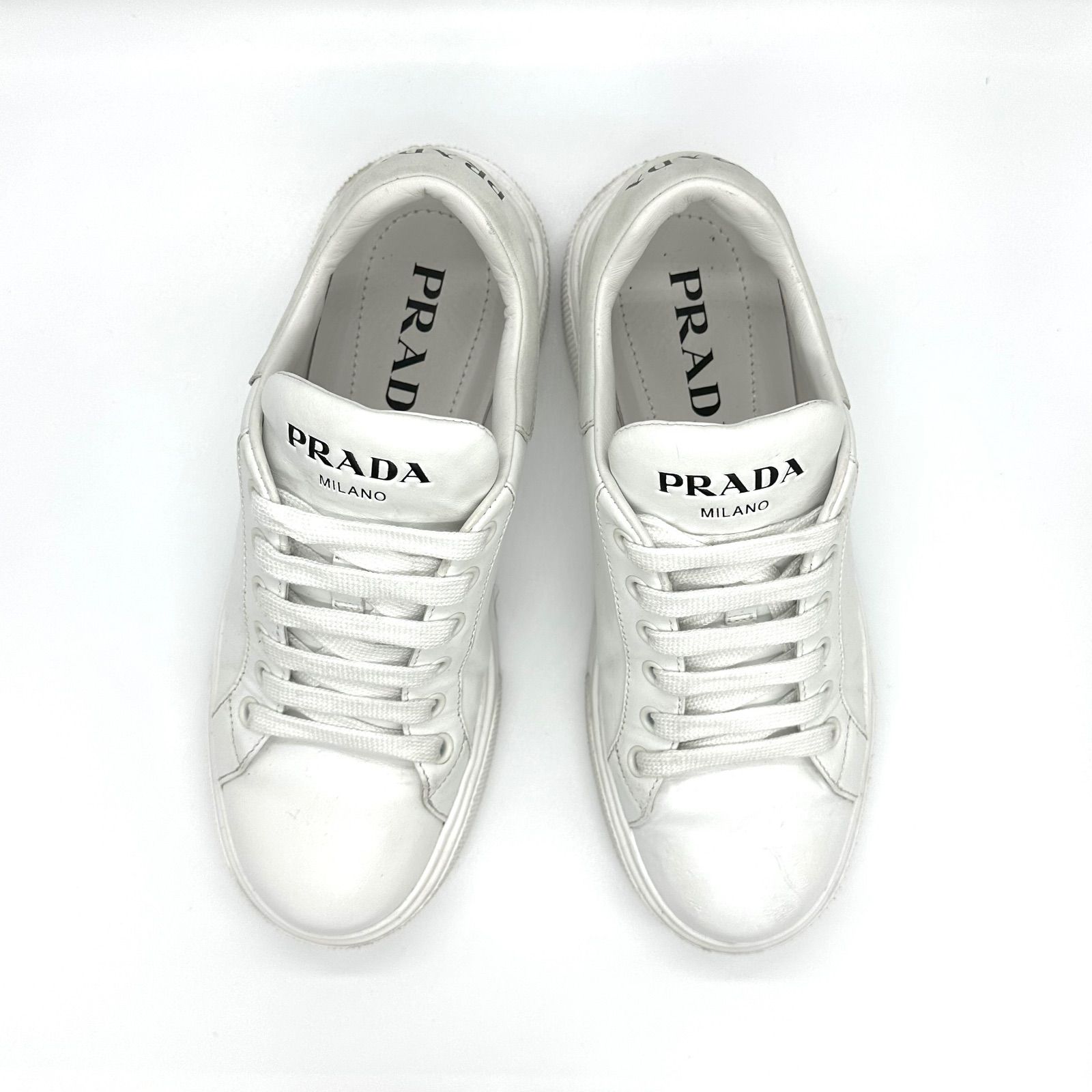 PRADA Leather Sneakers プラダ レザー レディース スニーカー 23cm 