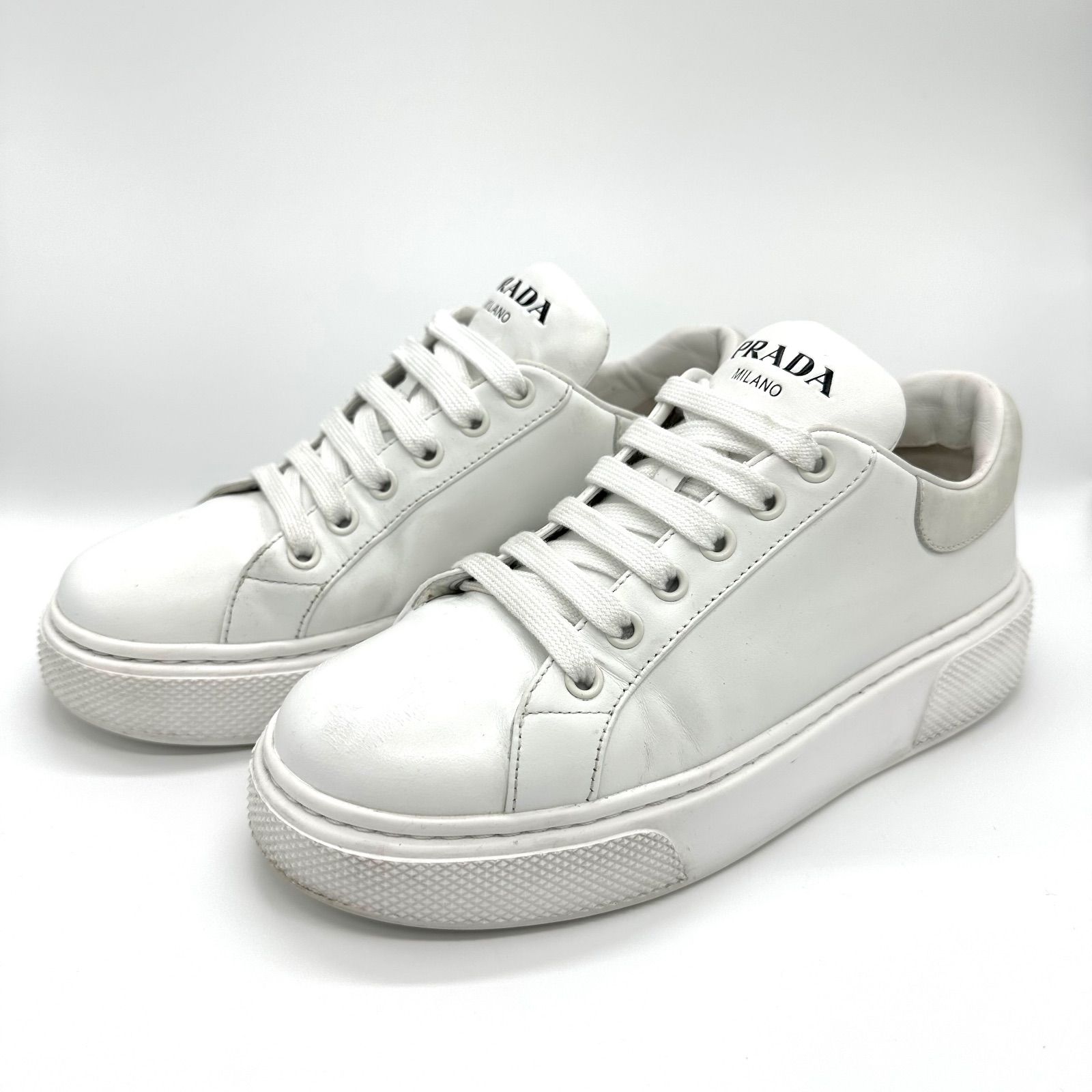 PRADA Leather Sneakers プラダ レザー レディース スニーカー 23cm 