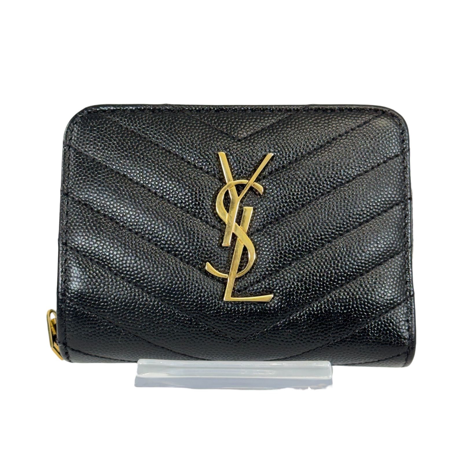 人気・美品】Yves Saint Laurent イヴ サンローラン キャビアスキン
