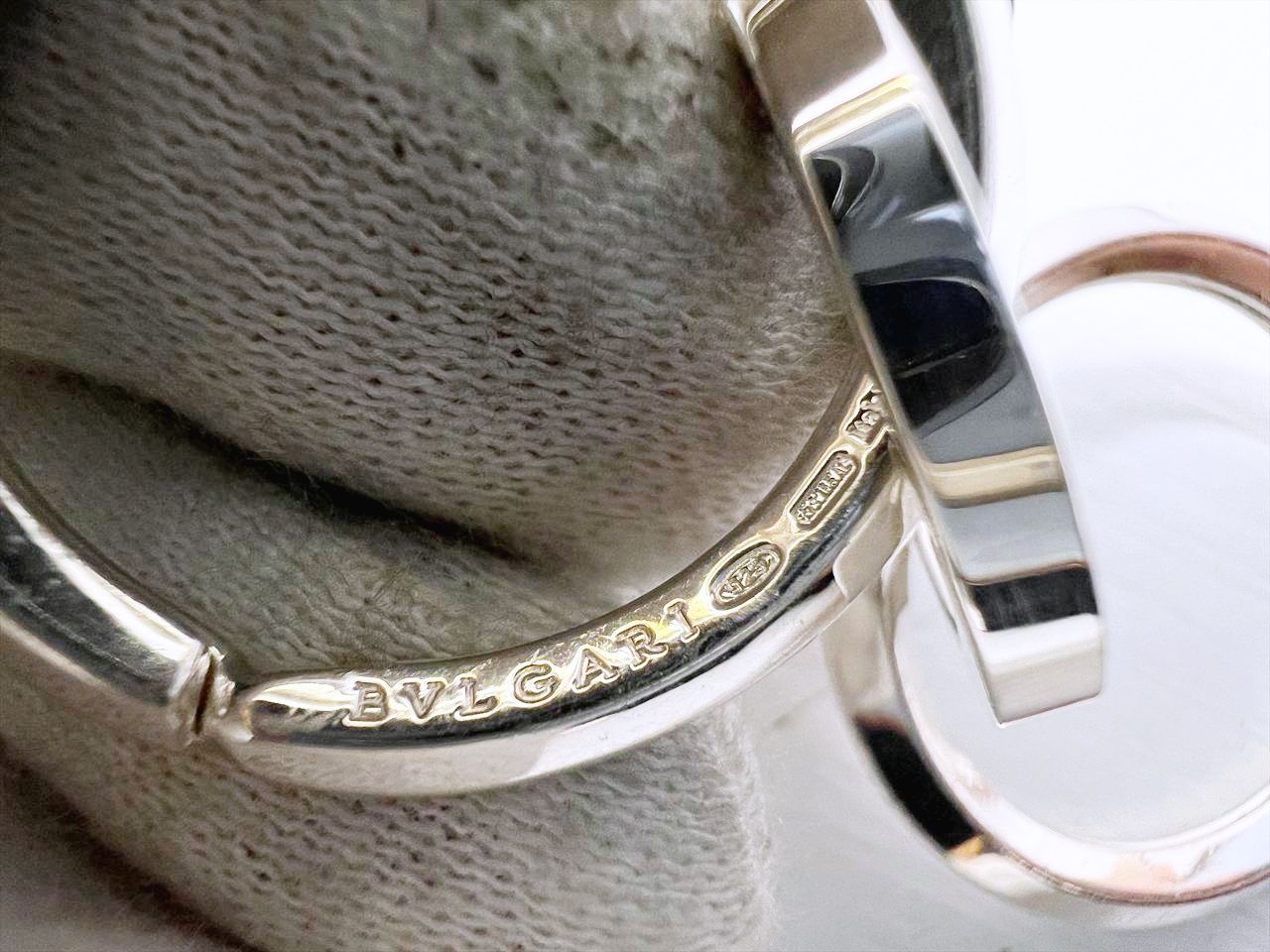 レア 美品 BVLGARI ブルガリ SV925 ビーゼロワン キーリング
