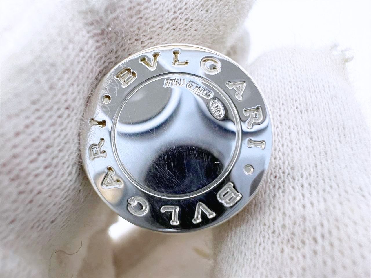 レア 美品 BVLGARI ブルガリ SV925 ビーゼロワン キーリング