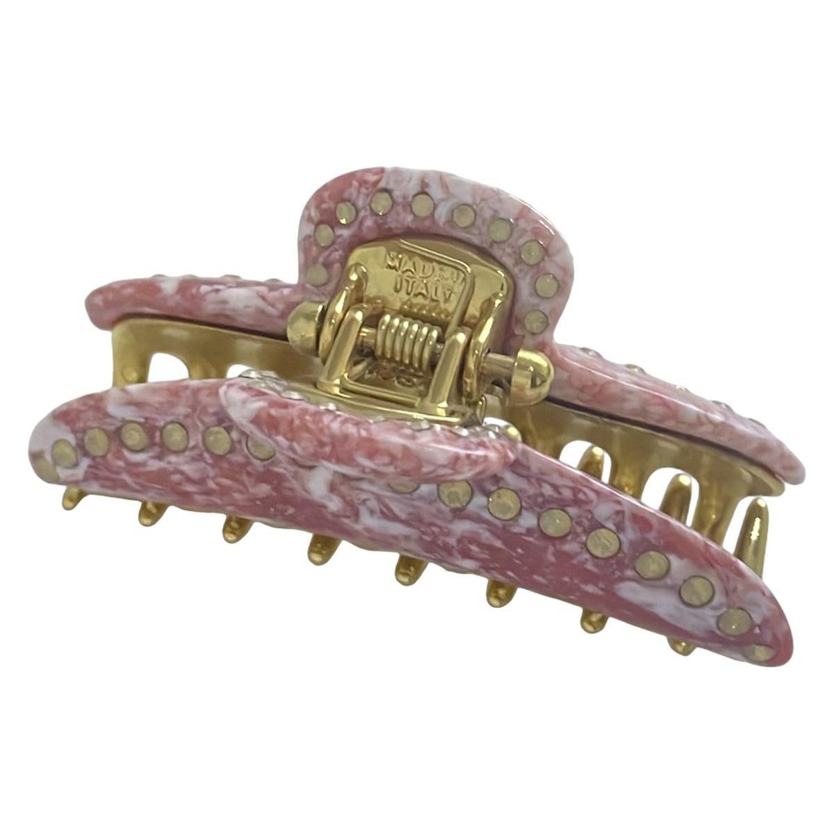 acca(アッカ) アクセサリー美品 - ピンク×ゴールド ヘアクリップ