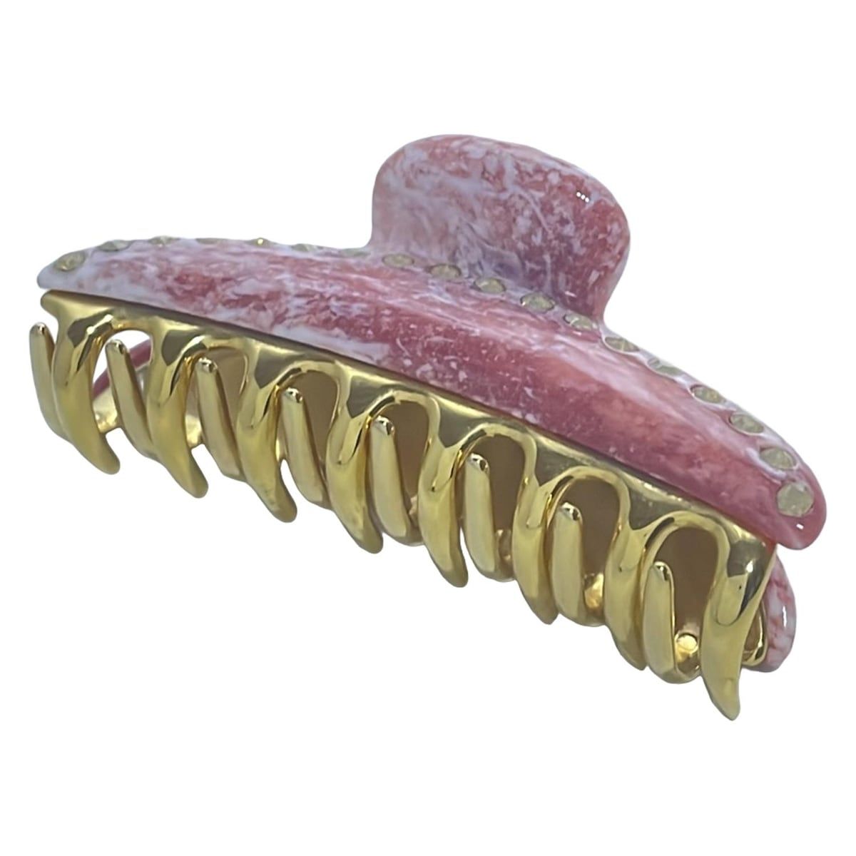 acca(アッカ) アクセサリー美品 - ピンク×ゴールド ヘアクリップ