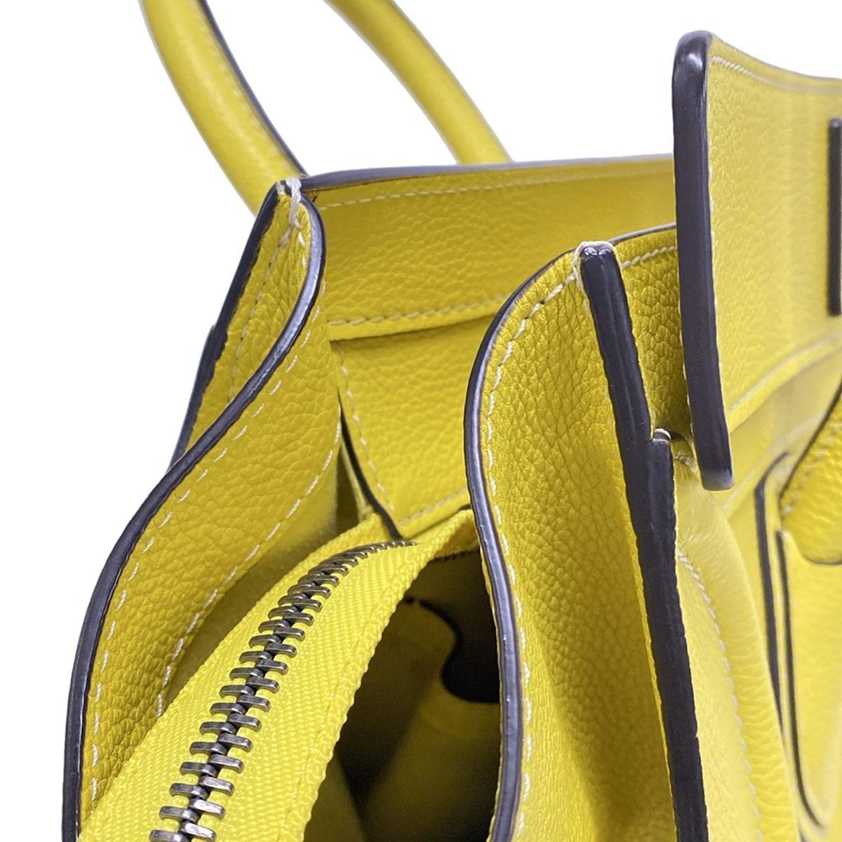 CELINE(セリーヌ) ハンドバッグ ラゲージミニショッパー イエロー