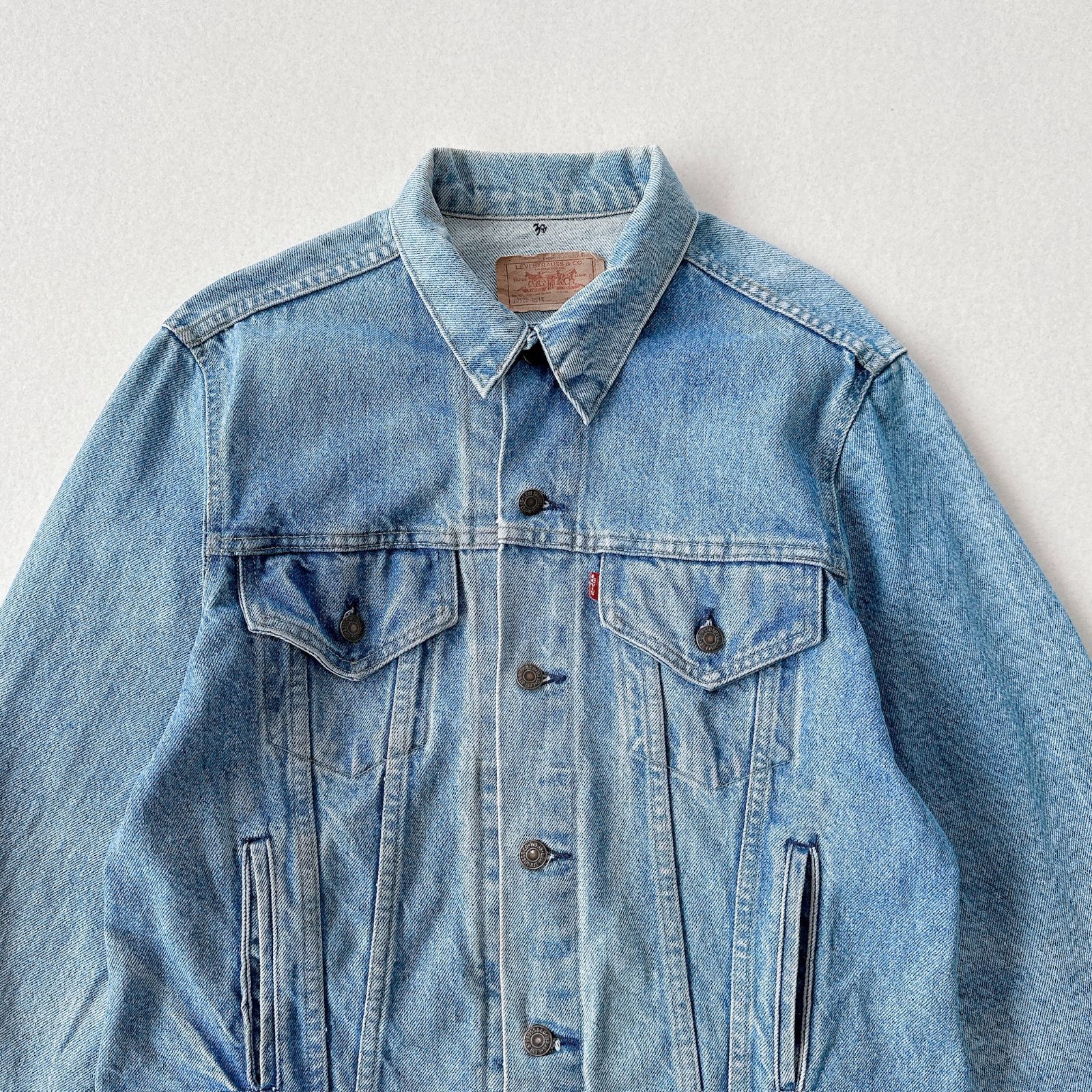 USA製 42R】80s-90s Levi's 70506 デニムジャケット 濃紺〜中色