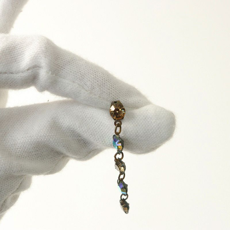 ミハエルネグリン Michal Negrin ビジュードロップピアス＼ブルー