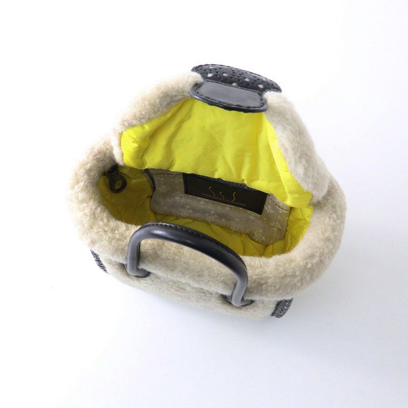 極美品 2023AW エバゴス ebagos ウールボア・フルグローブ・キューブ