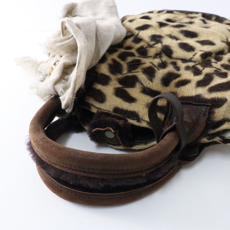 美品 希少 レア アーカイブ エバゴス ebagos 夜na夜na レオパード