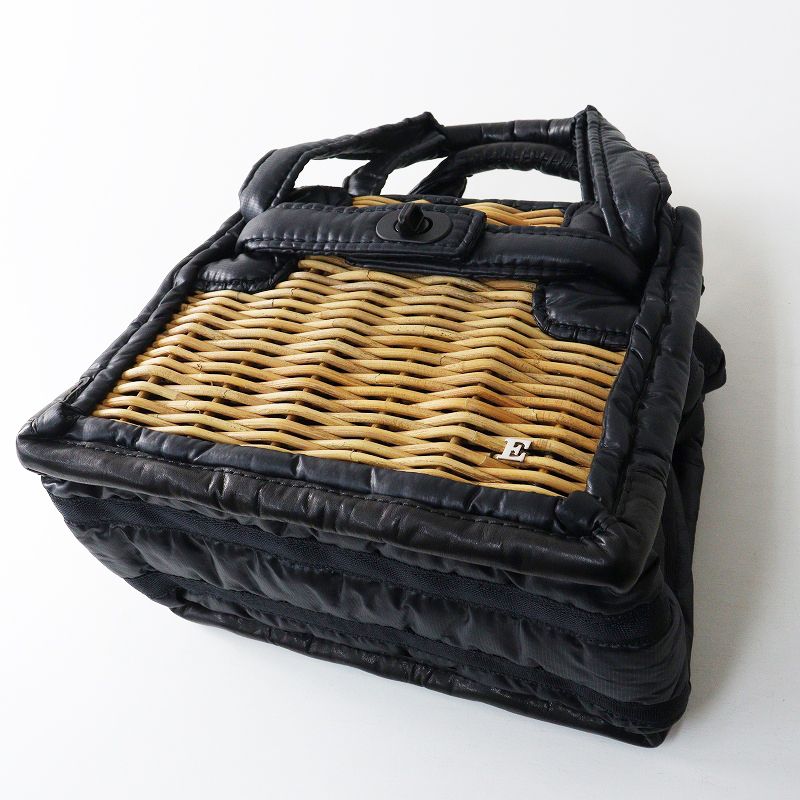 【極美品✨️】エバゴス カゴバッグ ハンドバッグ 被せ付き 極美品 2023AW エバゴス ebagos リサイクルリップベルトショルダー