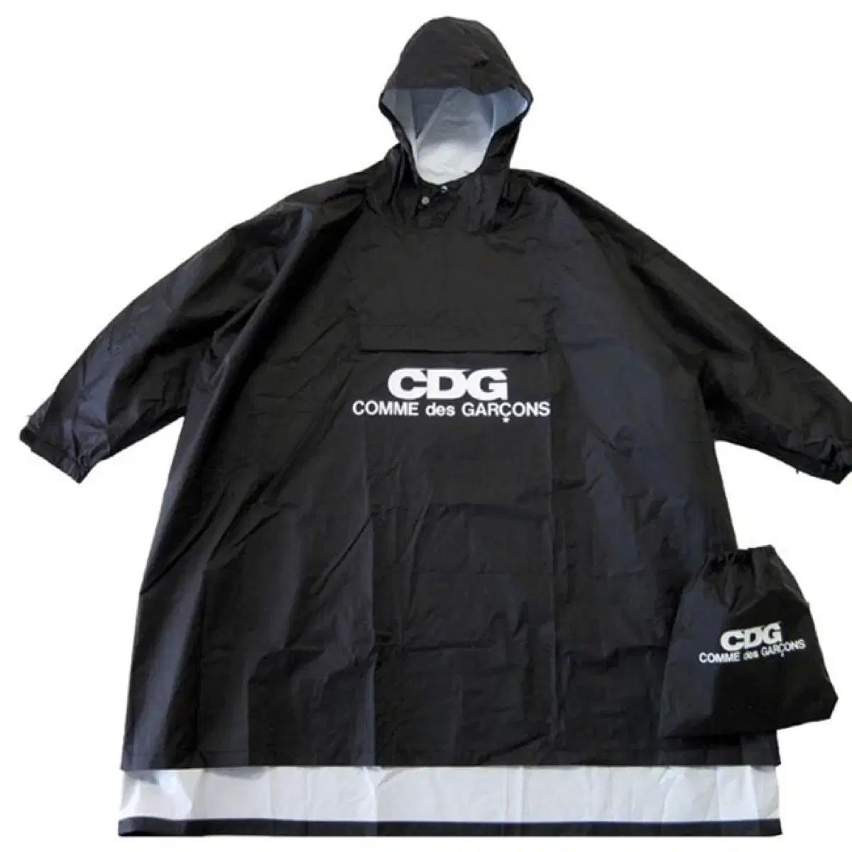 CDG コム・デ・ギャルソン ブラック ポンチョ レインコート - メルカリ
