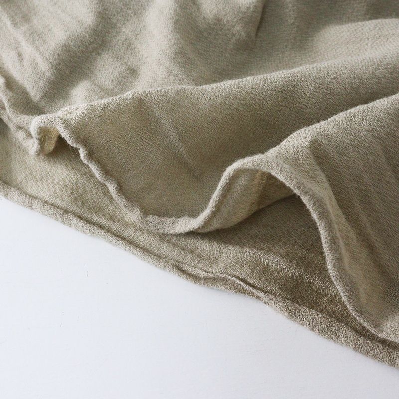 2022SS エヴァムエヴァ evam eva cotton linen stole コットンリネン