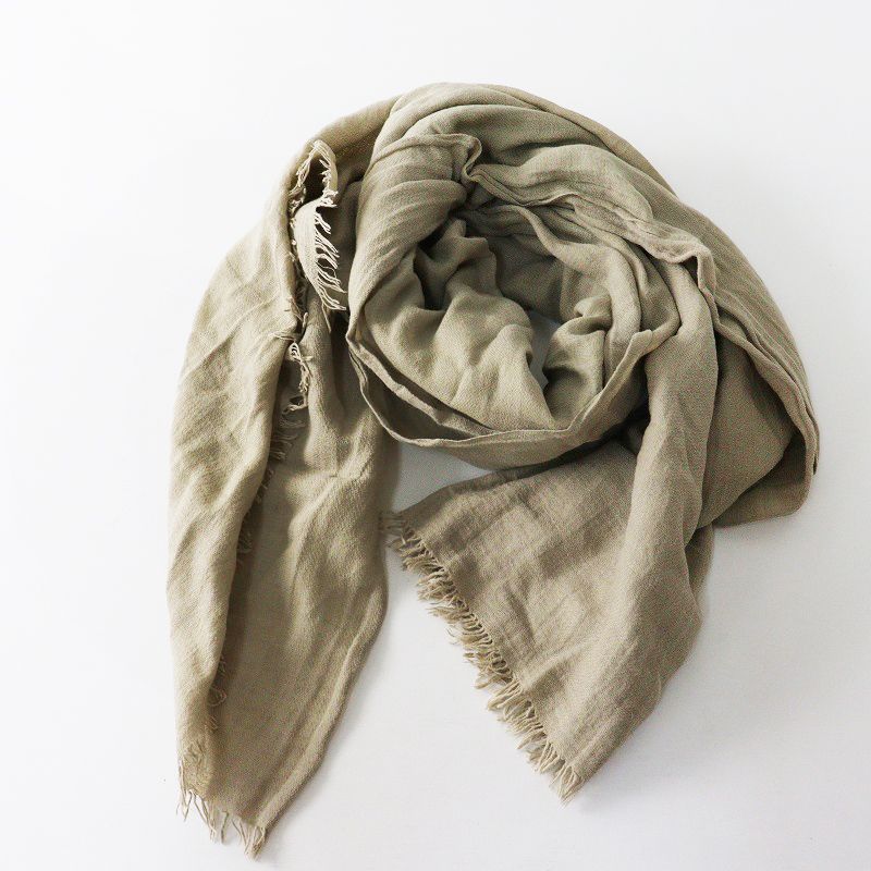 2022SS エヴァムエヴァ evam eva cotton linen stole コットンリネン