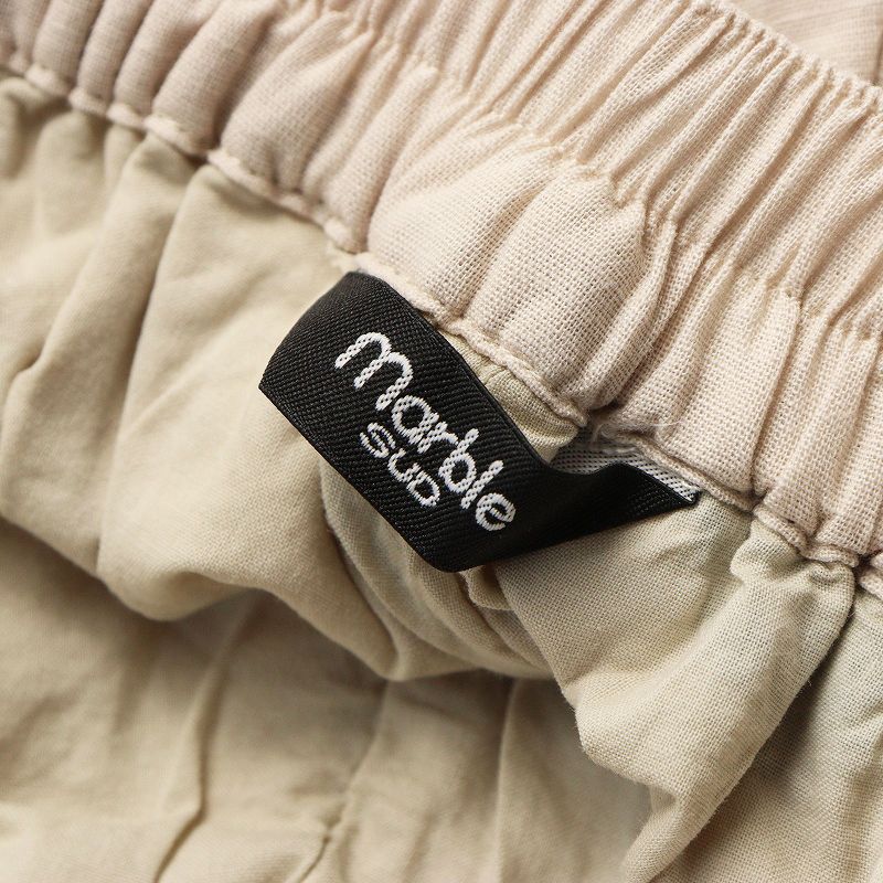 2024SS マーブルシュッド marble SUD MIZBASHO TUCK ハカマパンツ