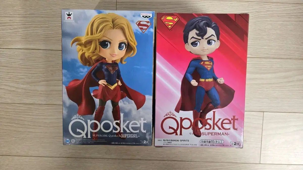 Q posket スーパーガール、スーパーマン フィギュア セット 出品