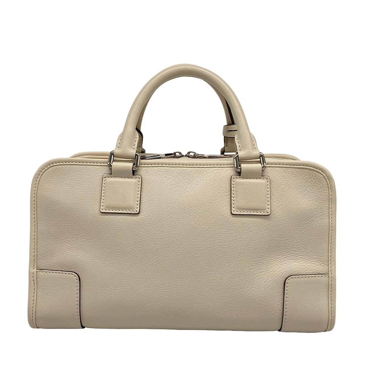 LOEWE(ロエベ) ハンドバッグ アマソナ28 グレージュ レザー - メルカリ