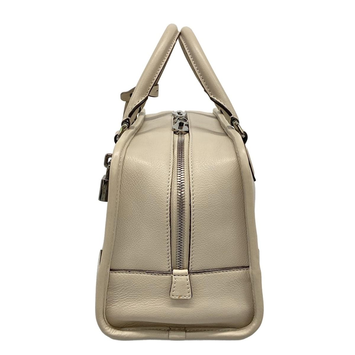 LOEWE(ロエベ) ハンドバッグ アマソナ28 グレージュ レザー - メルカリ