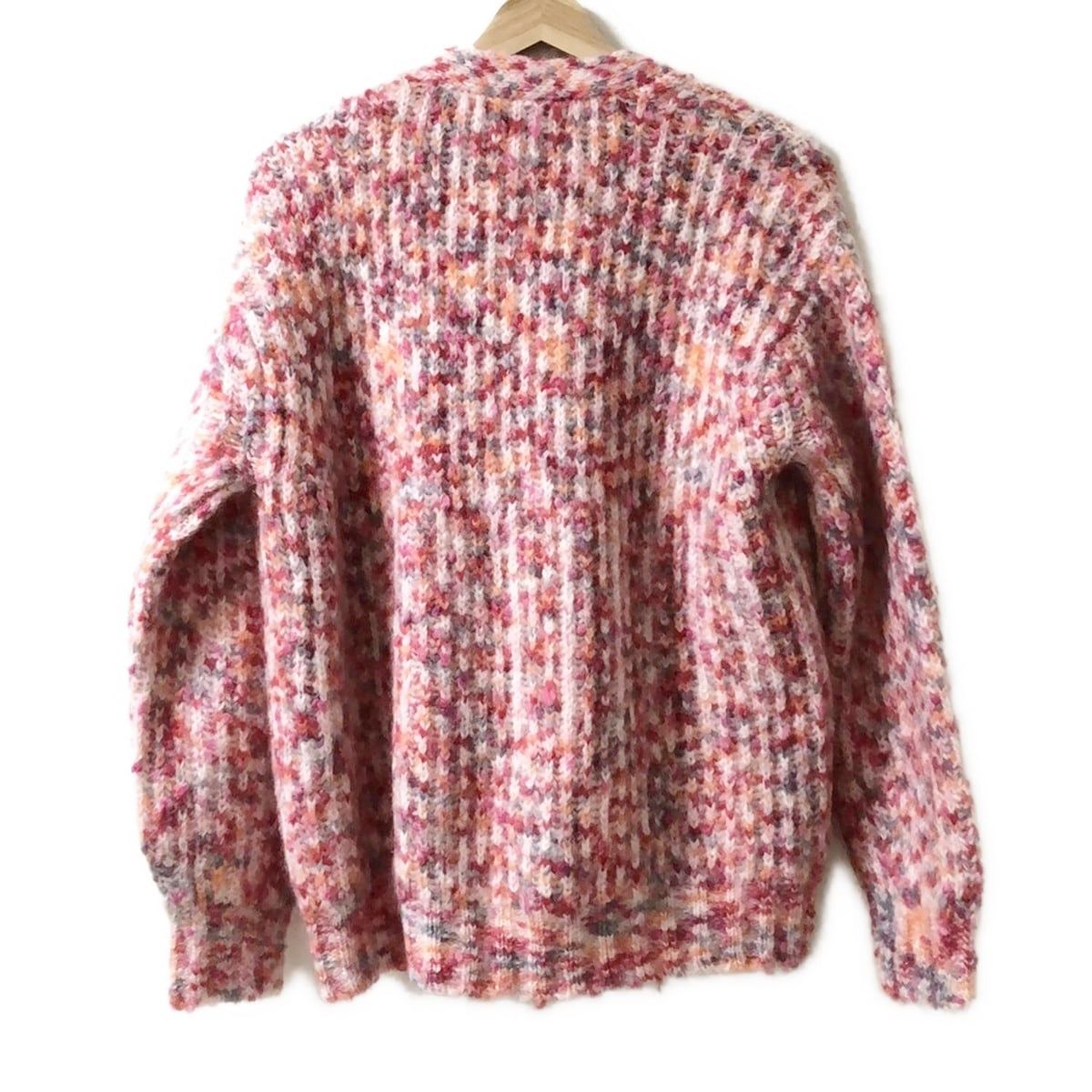 Drawer(ドゥロワー) カーディガン レディース美品 - ピンク×アイボリー