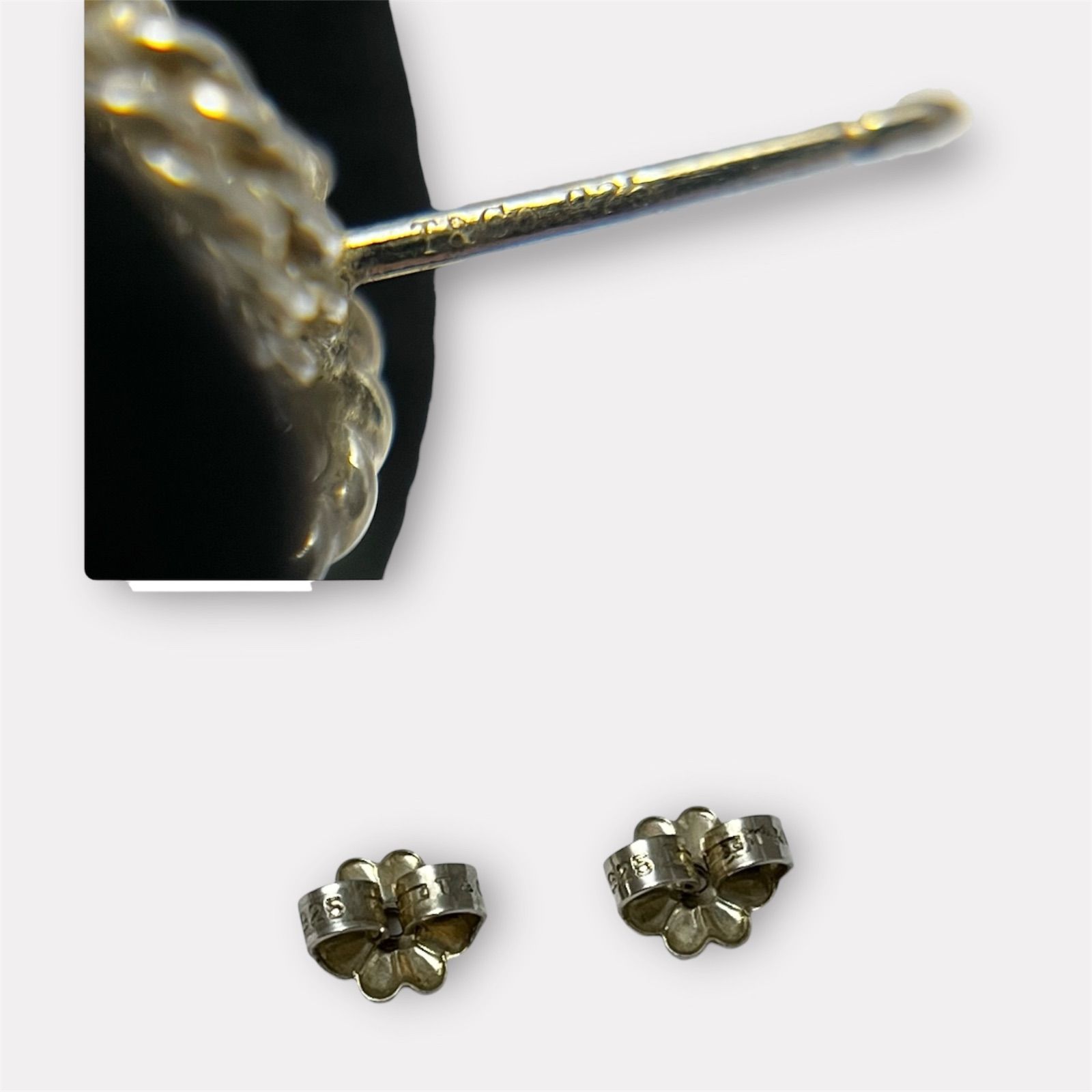 Tiffany&Co. ティファニー サマセット メッシュ ピアス シルバー 925