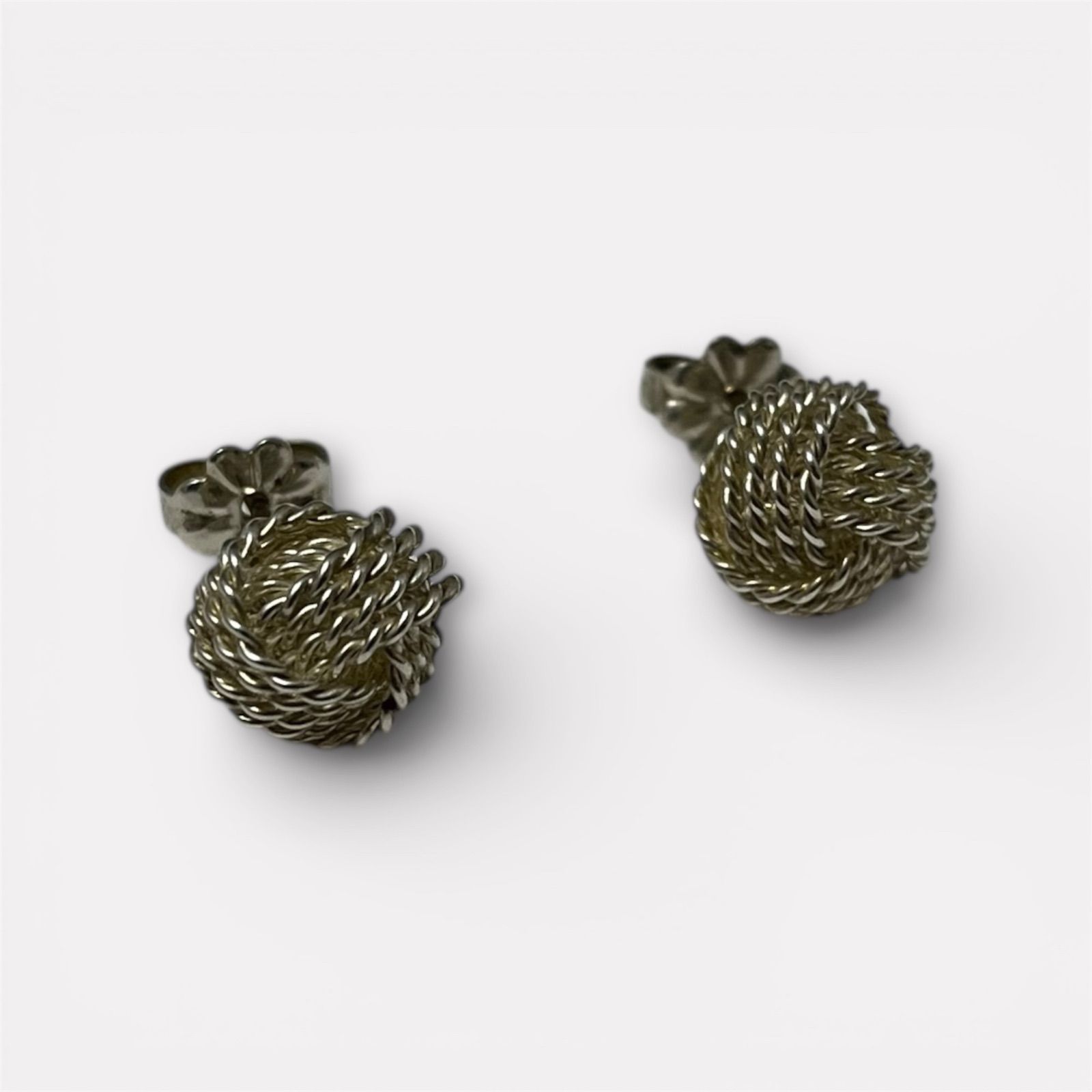 Tiffany&Co. ティファニー サマセット メッシュ ピアス シルバー 925