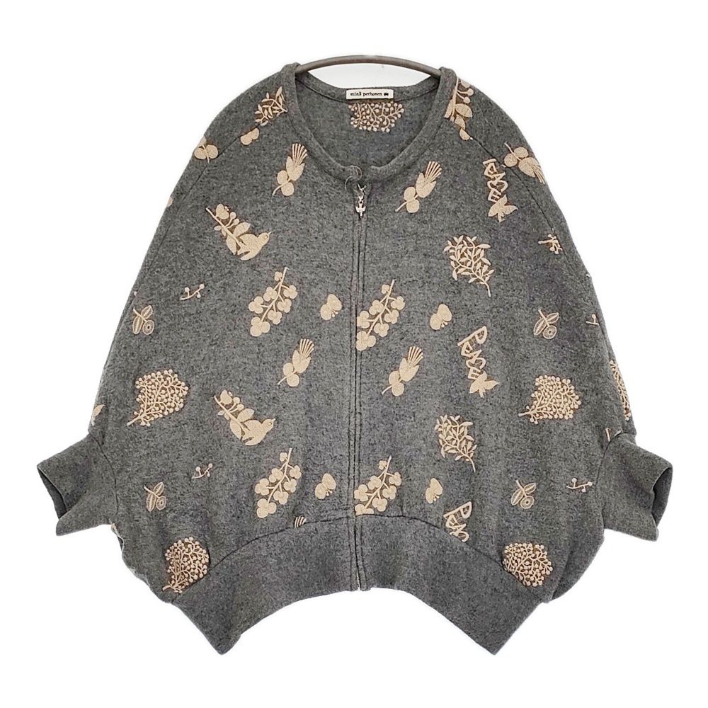 mina perhonen forest parade ra8583 サイズ38 刺繍 ケープ ニット