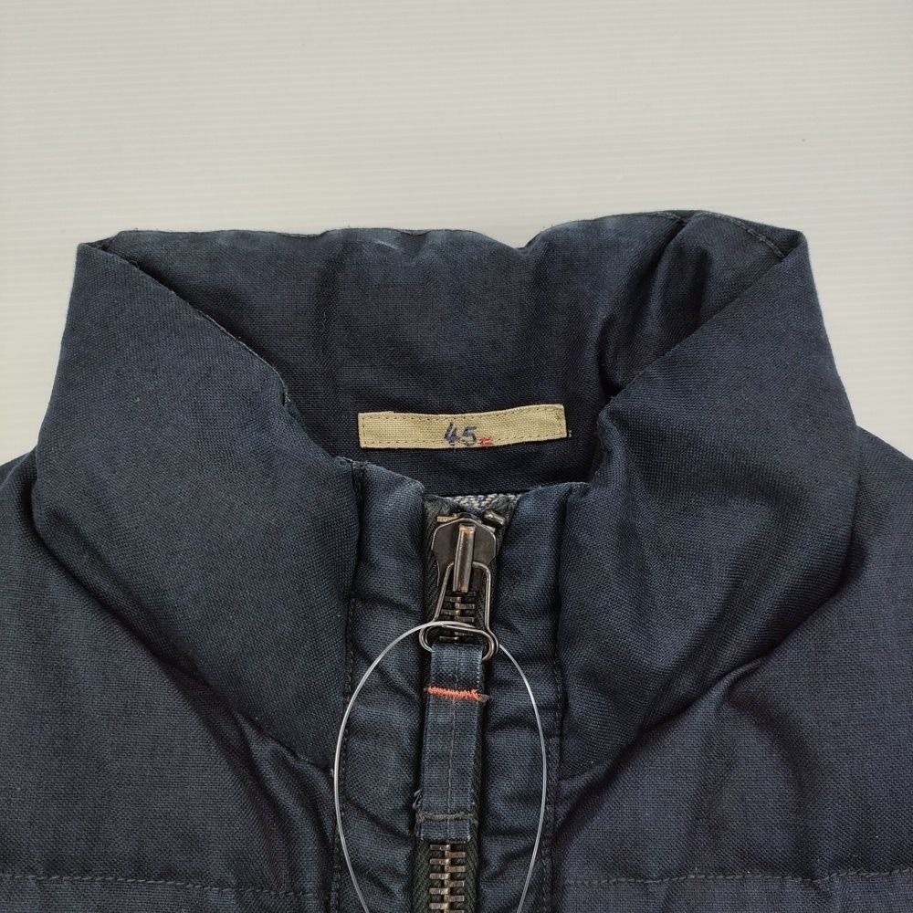 45R/45rpm インディゴオックスフォードダウンベスト サイズ2 定価41800