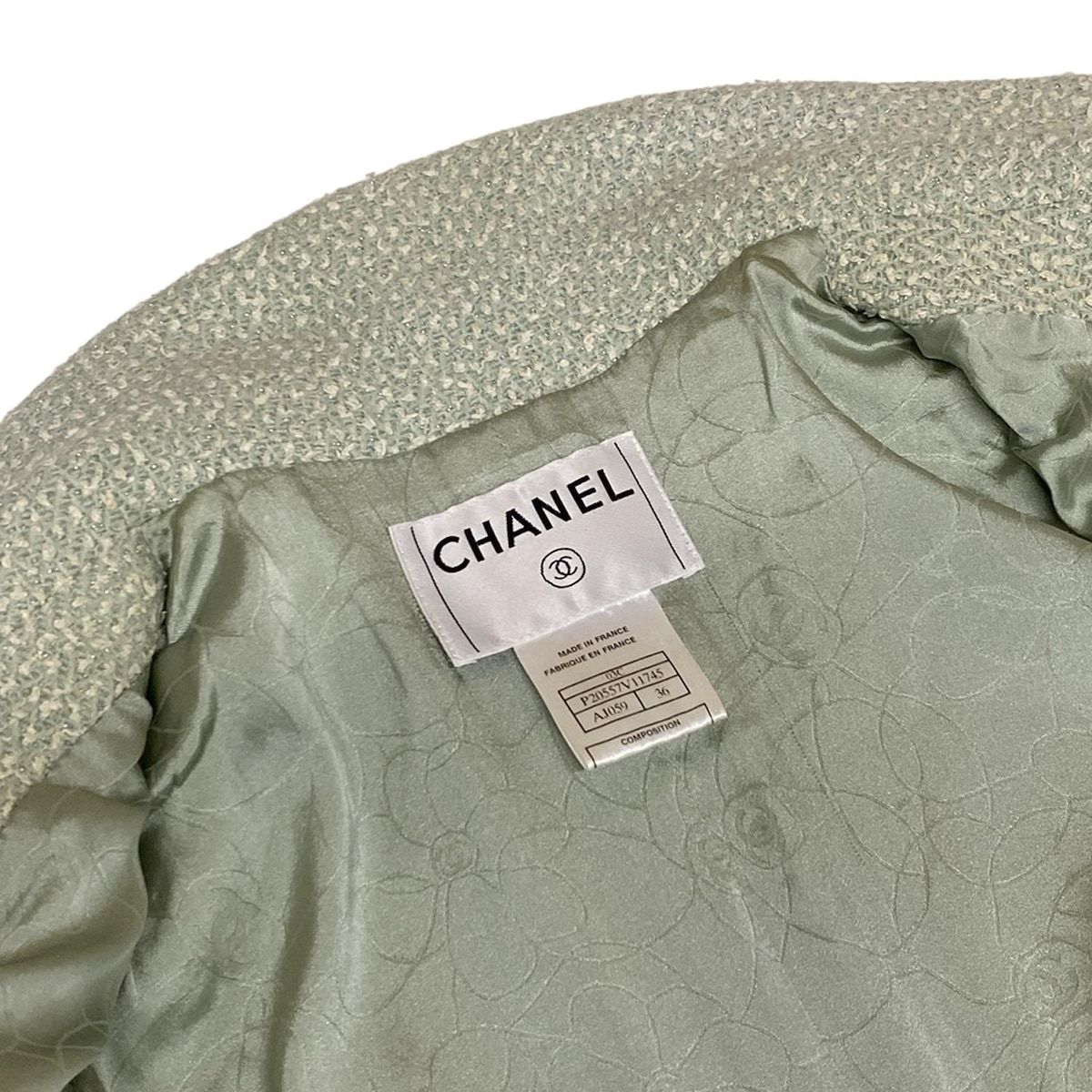 (*)様 CHANEL ジャケット　アイボリー　サイズ36 CHANEL(シャネル) ジャケット サイズ36 S レディース P20557 ライト