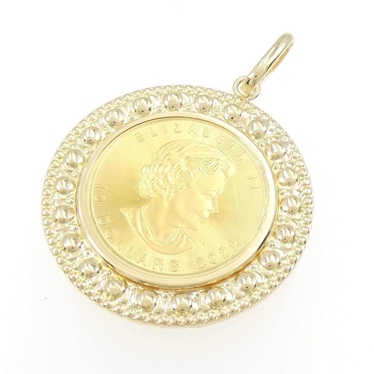 K18YG枠 コイン ペンダント - メルカリ