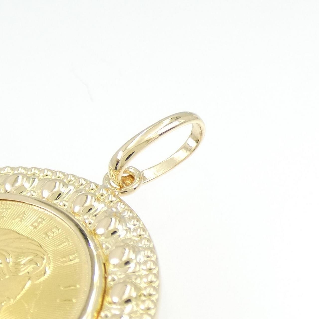 K18YG枠 コイン ペンダント - メルカリ