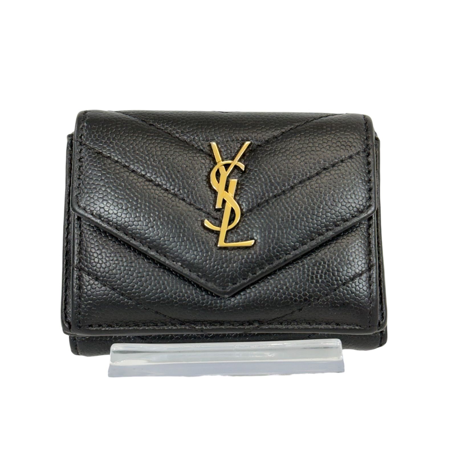 人気・美品】Yves Saint Laurent イヴ サンローラン キャビアスキン