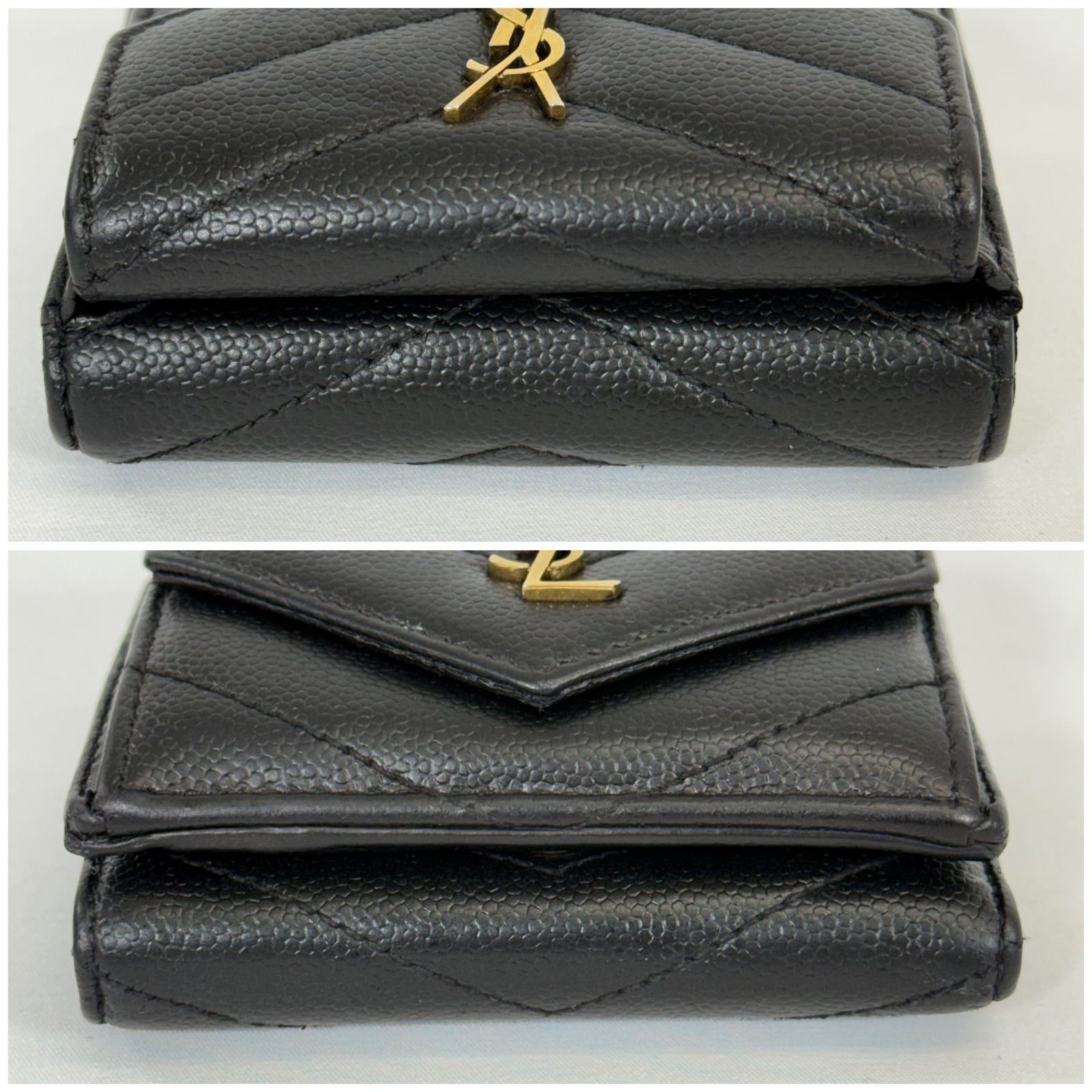 人気・美品】Yves Saint Laurent イヴ サンローラン キャビアスキン