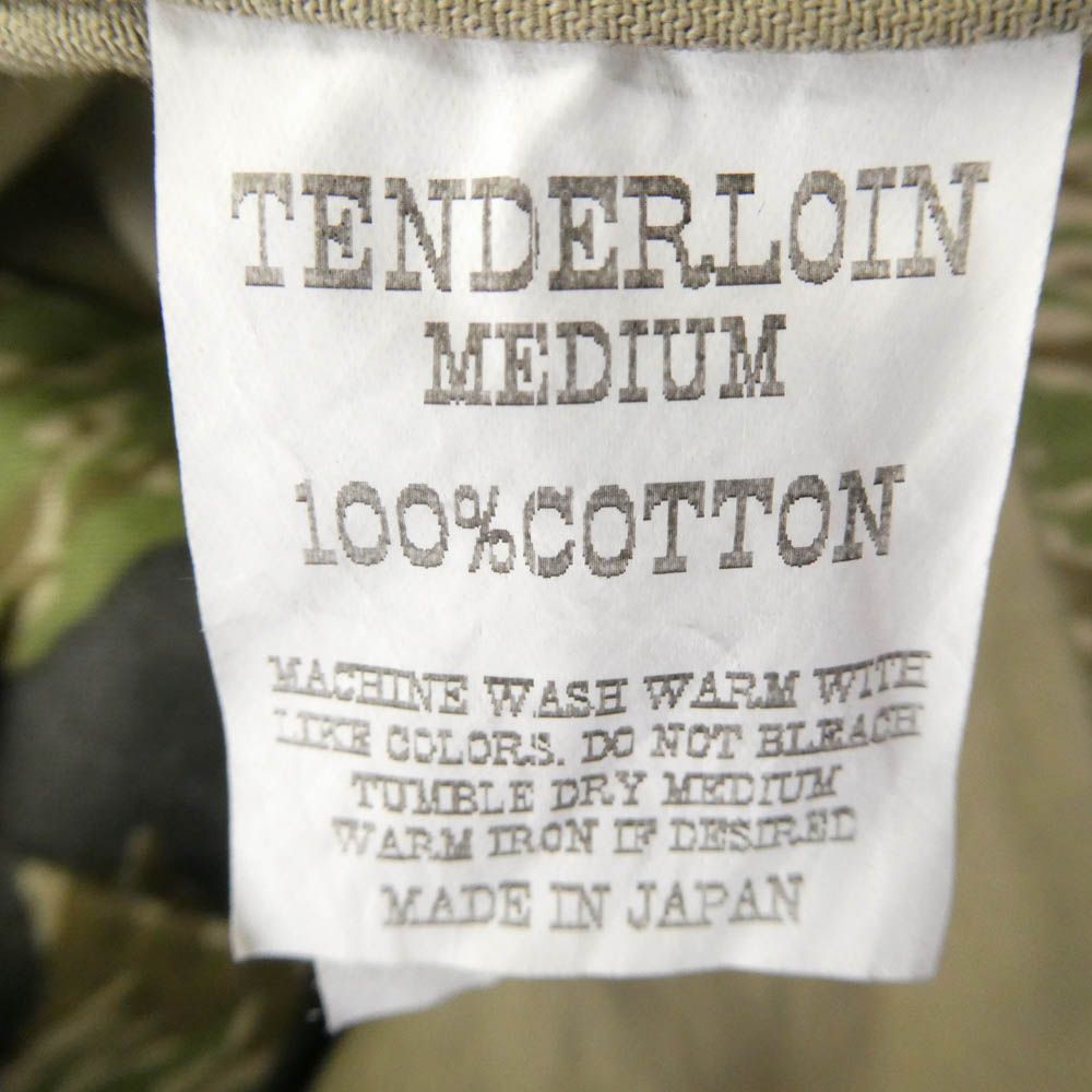 TENDERLOIN テンダーロイン T-BAMBOO SHT タイガーカモ ロゴ ワッペン