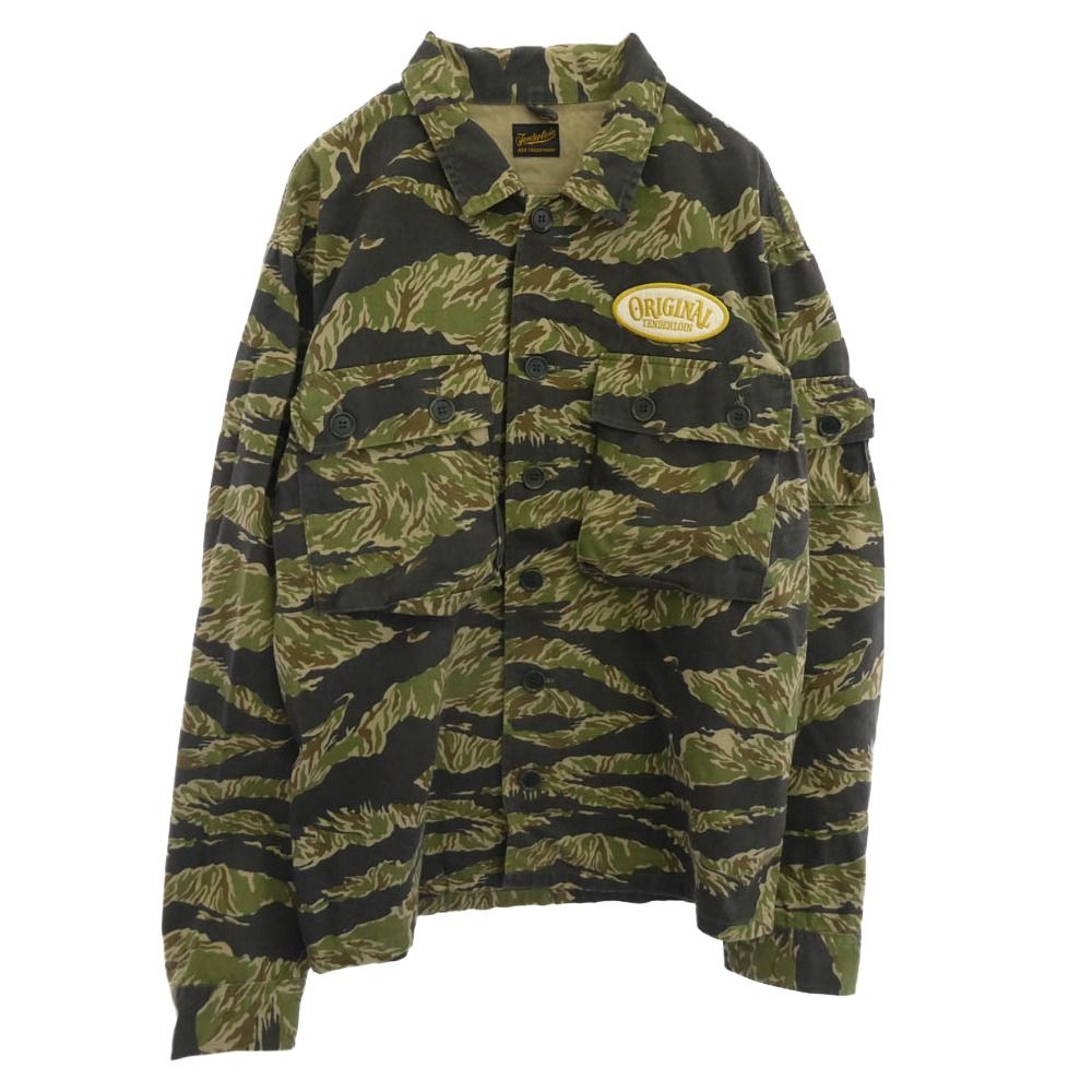 TENDERLOIN テンダーロイン T-BAMBOO SHT タイガーカモ ロゴ ワッペン