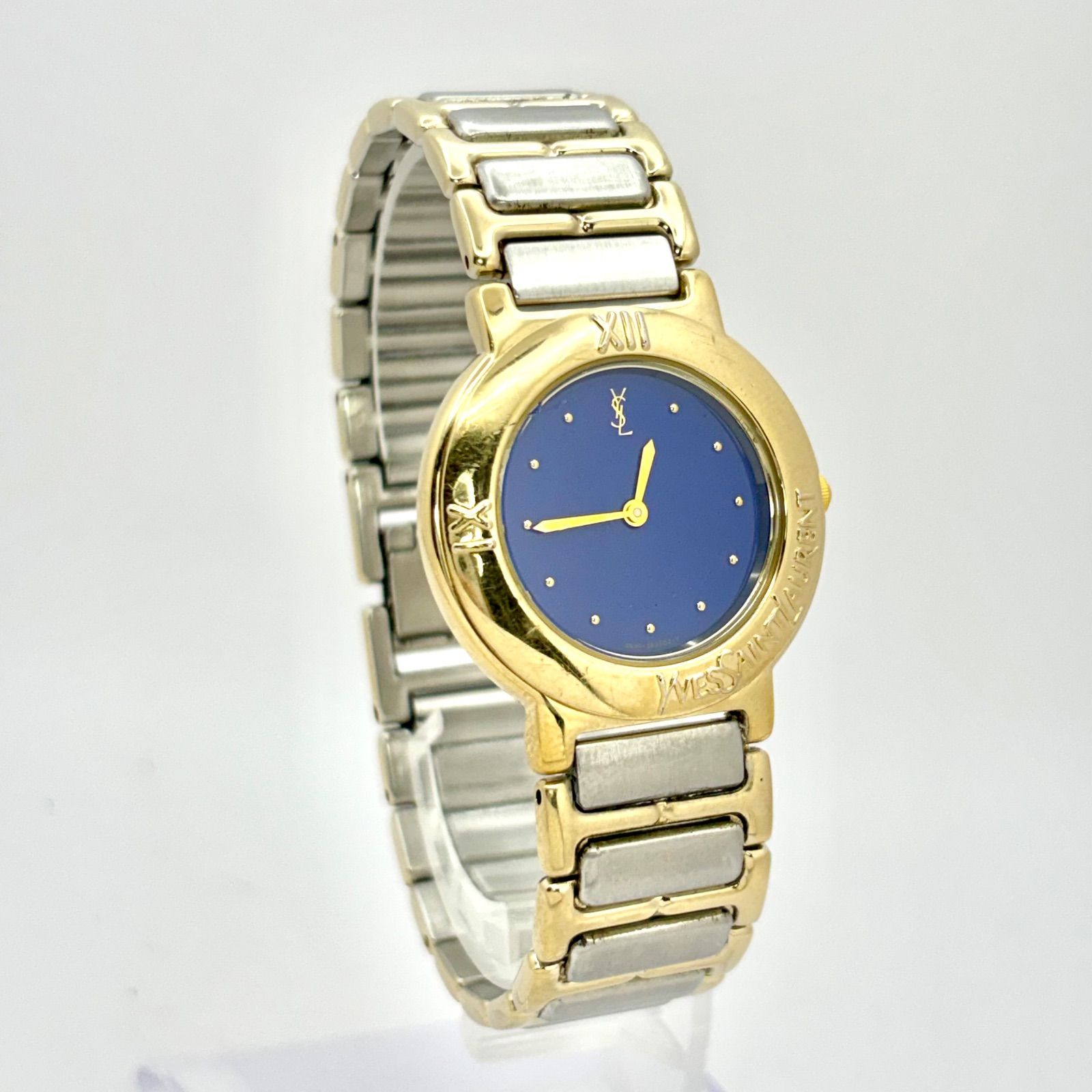新品電池】Yves Saint Laurent イヴサンローラン YSL メンズ 腕時計