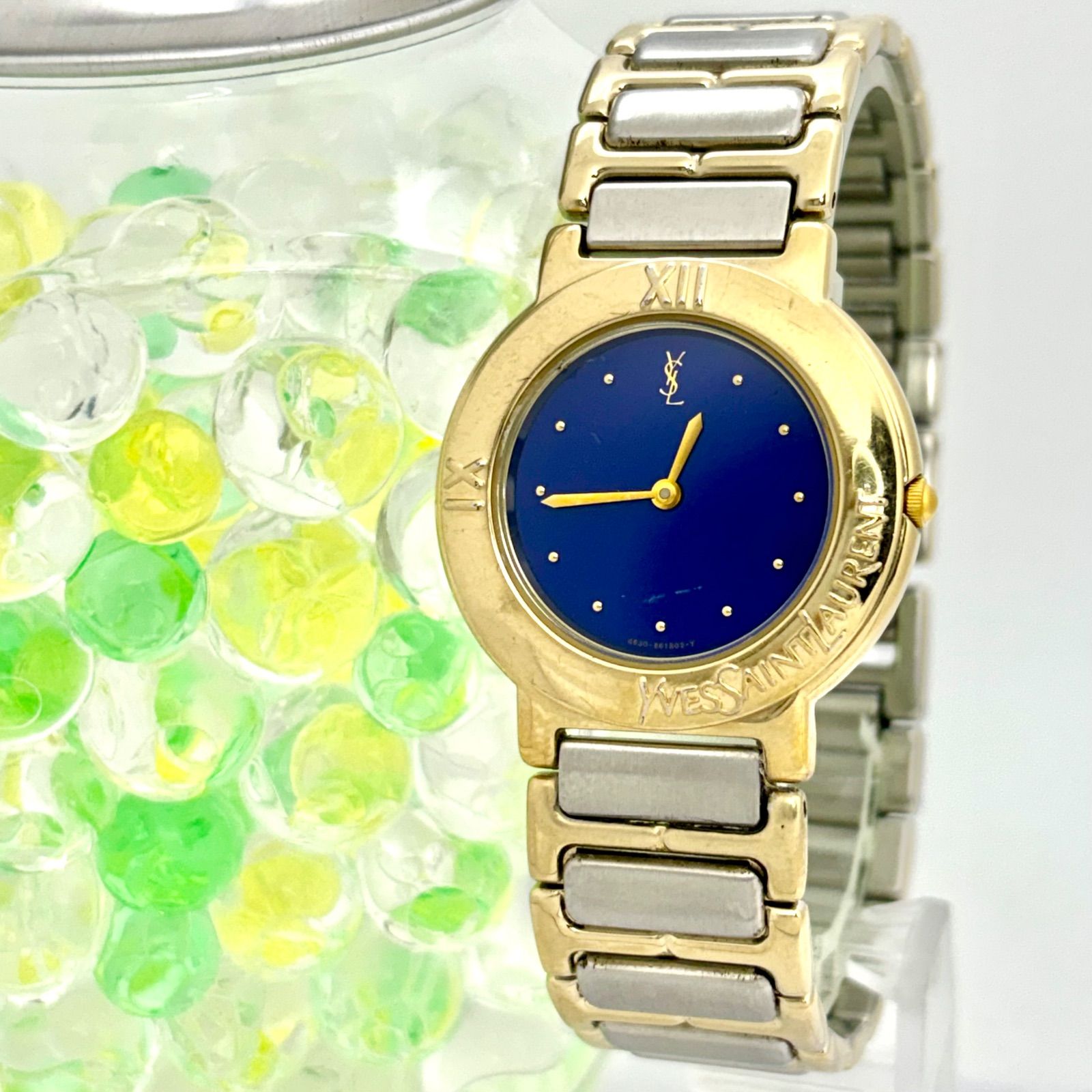 新品電池】Yves Saint Laurent イヴサンローラン YSL メンズ 腕時計