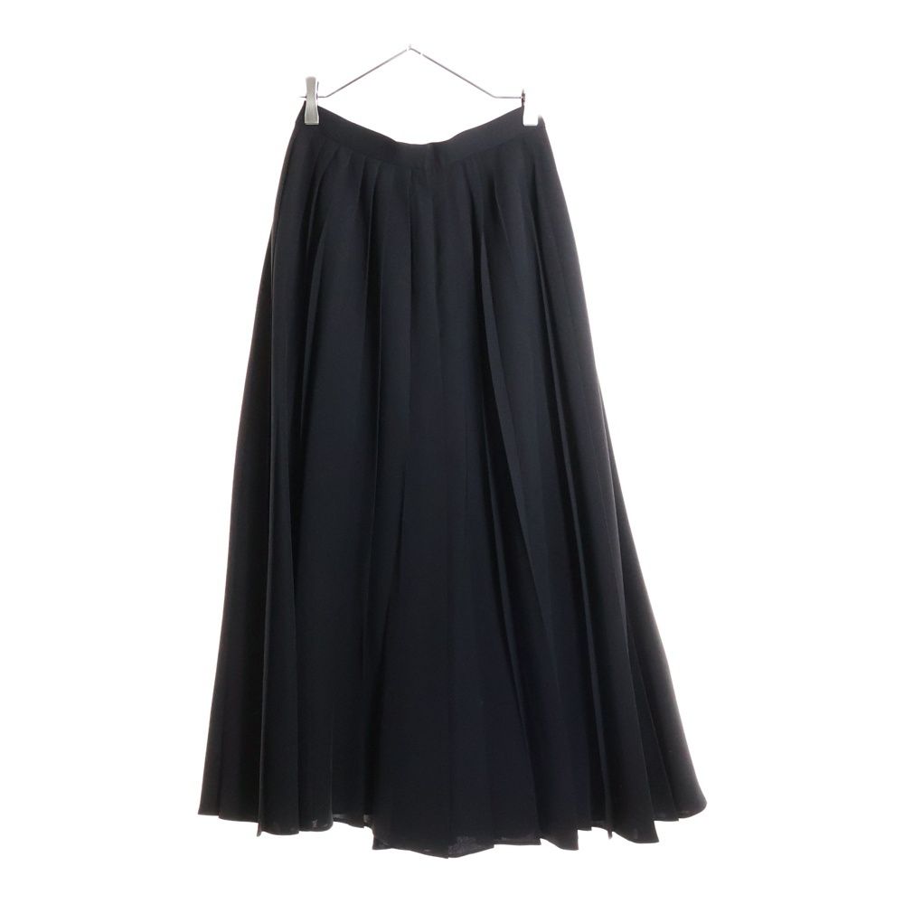 ENFOLD (エンフォルド) ポリエステル プリーツ スカート ブラック
