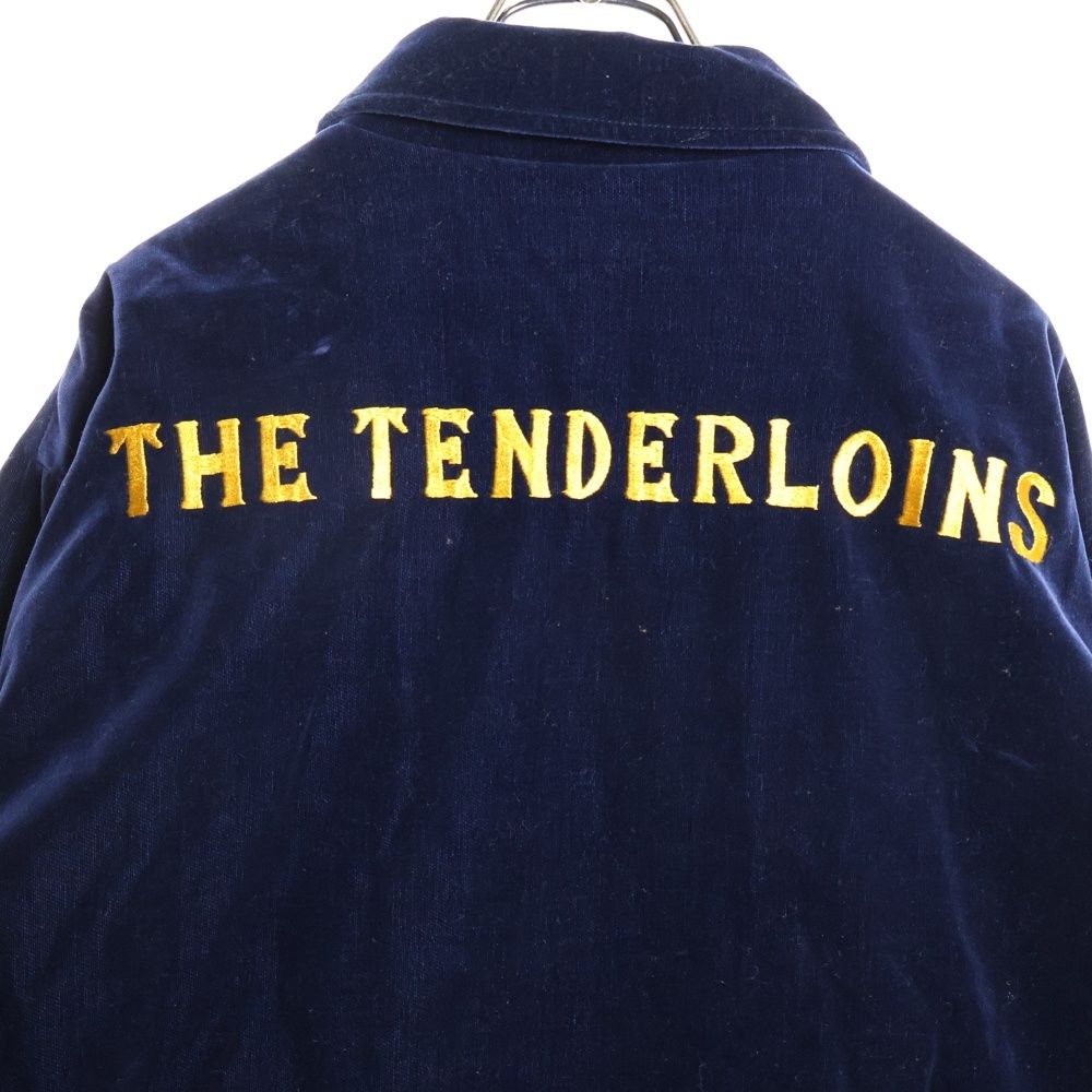 TENDERLOIN (テンダーロイン) バックロゴ刺繍 ベロア ボタンダウン