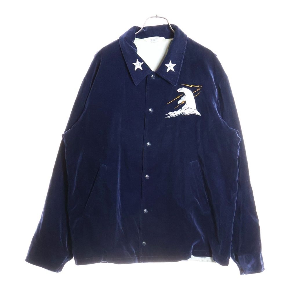 TENDERLOIN (テンダーロイン) バックロゴ刺繍 ベロア ボタンダウン