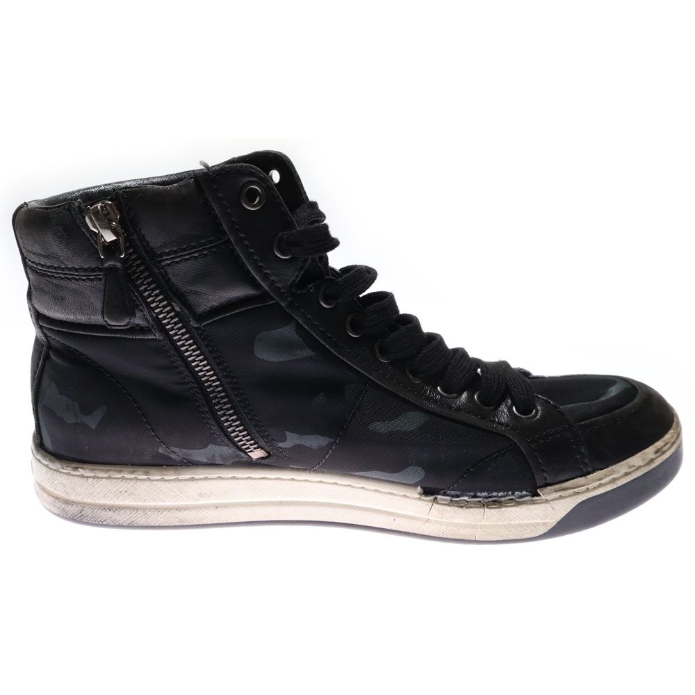 PRADA (プラダ) テスートナイロン カモフラージュ ハイカット