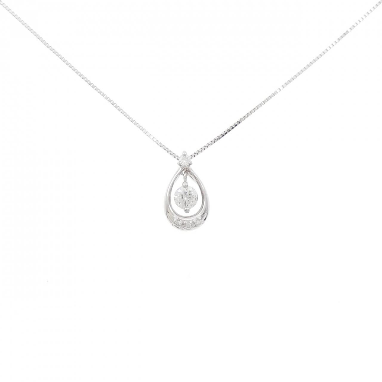 K18WG/K14WG ダイヤモンド ネックレス 0.172CT - メルカリ