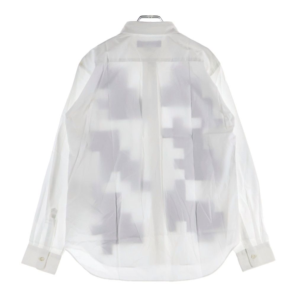 未使用級✨ コムデギャルソンオムドゥ AD2023 長袖シャツ 綿 Lサイズ COMME des GARCONS HOMME DEUX (コムデギャルソン オムドゥ) 24SS
