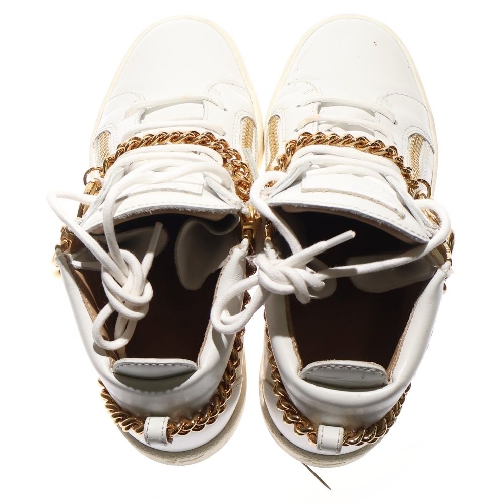 GIUSEPPE ZANOTTI (ジュゼッペ ザノッティ) チェーン装飾 ジップ