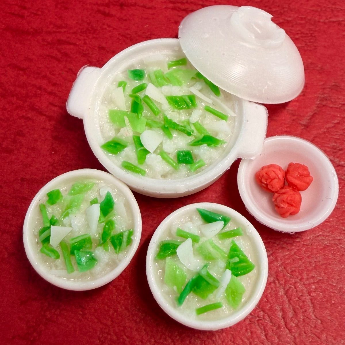 七草粥セット⭐️ミニチュアフード ドールハウスおもちゃ ドール リカ