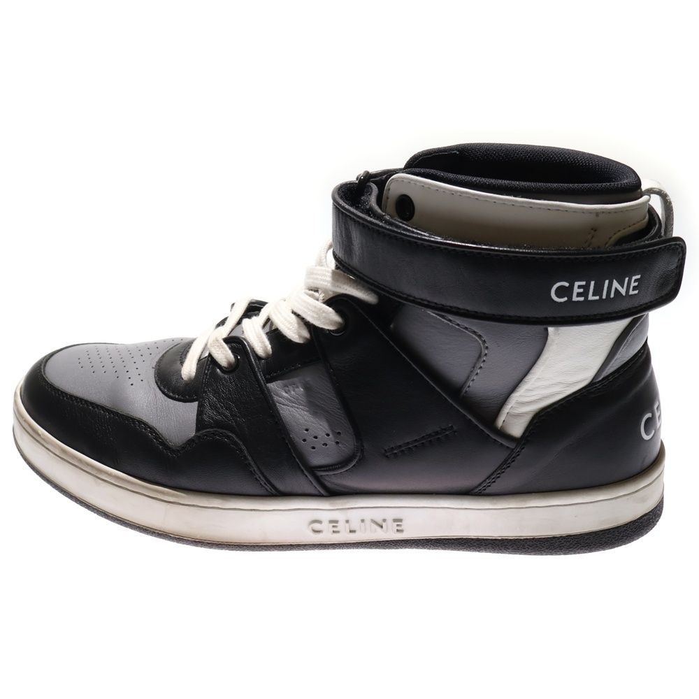 CELINE ハイカットスニーカー グレー/ブラック CELINE (セリーヌ) 22AW CT-05 HIGH TOP SNEAKER レザー ハイカット