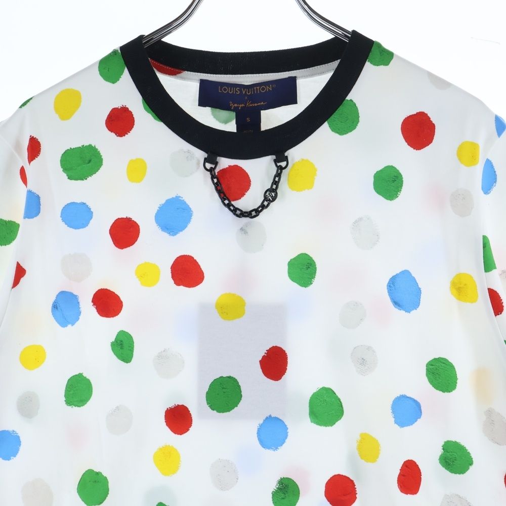 ✨最安値✨ルイヴィトン×草間彌生 半袖カットソー Tシャツ レディース Sサイズ LOUIS VUITTON × 草間彌生 サイケデリックフラワー Tシャツ コットン