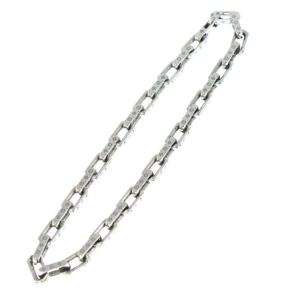 ⭐️極美品⭐️ルイヴィトン　コリエ　モノグラム　シルバーチェーンネックレス　LV LOUIS VUITTON（ルイ・ヴィトン） ルイ ヴィトン コリエチェーン