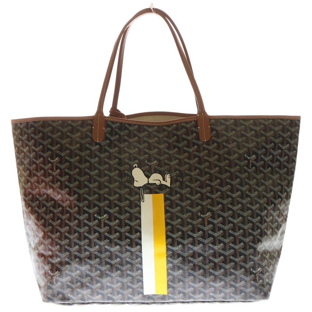 GOYARD (ゴヤール) ×スヌーピーコラボ サンルイGM レザー×PVC ポーチ付