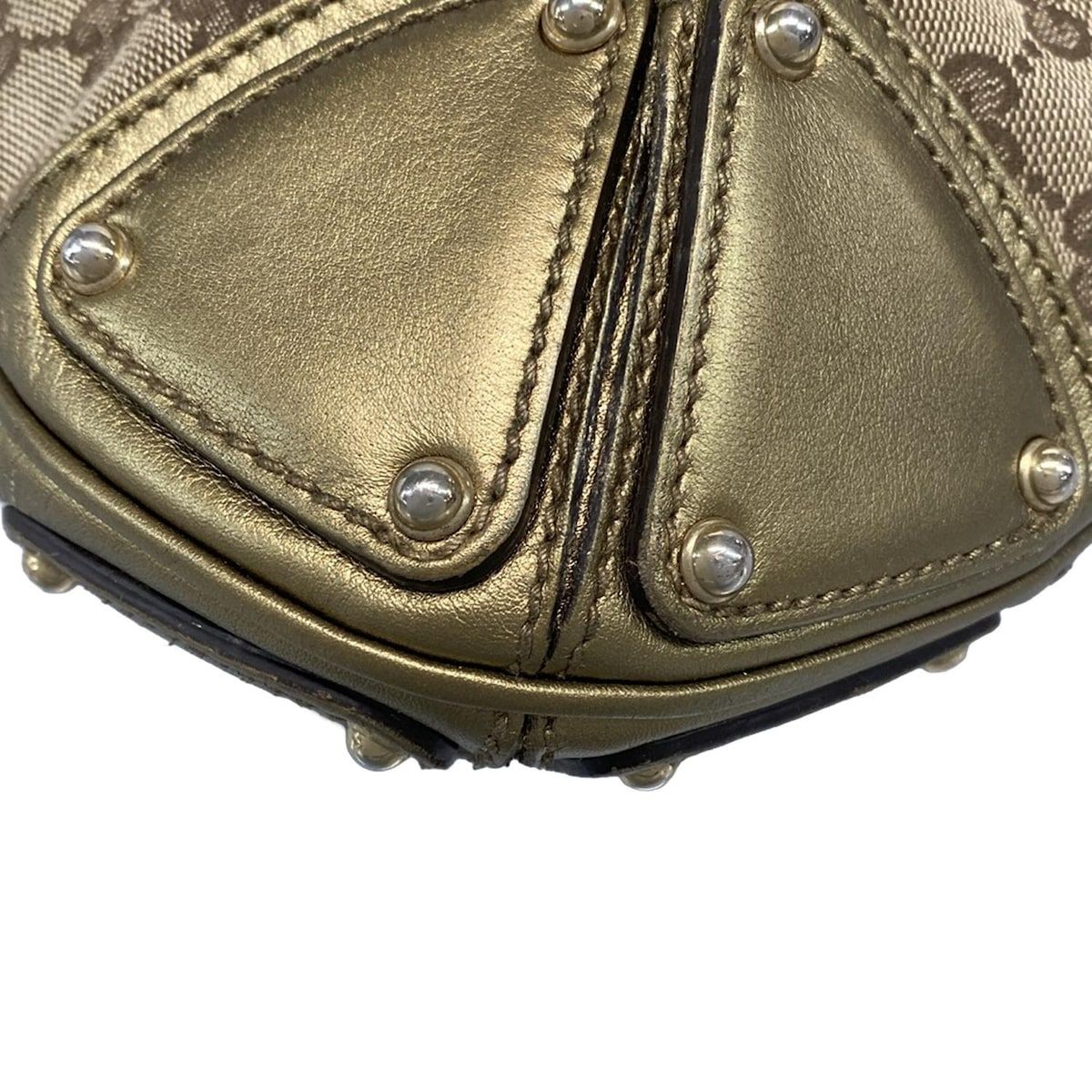 GUCCI(グッチ) ハンドバッグ インディ/GG柄 185566 ベージュ×ブラウン