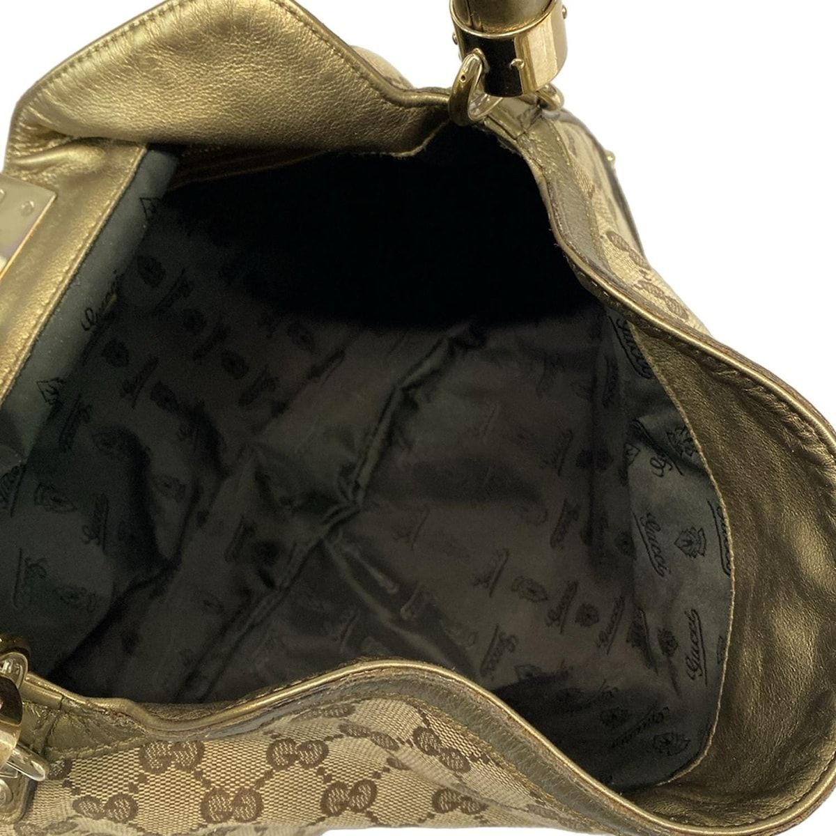 GUCCI(グッチ) ハンドバッグ インディ/GG柄 185566 ベージュ×ブラウン